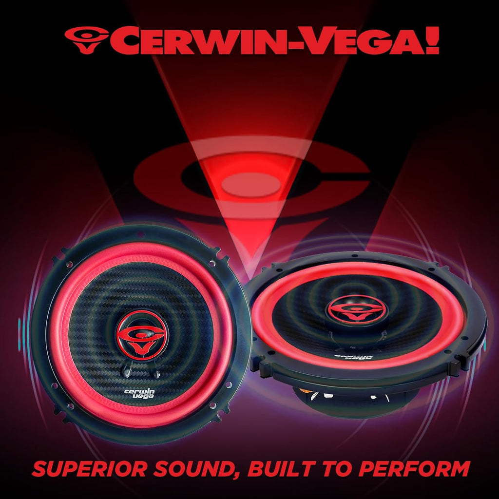 Cerwin Vega V65 2025 Edition - 6.5" 2-Way Coaxial Speakers (4Ω)