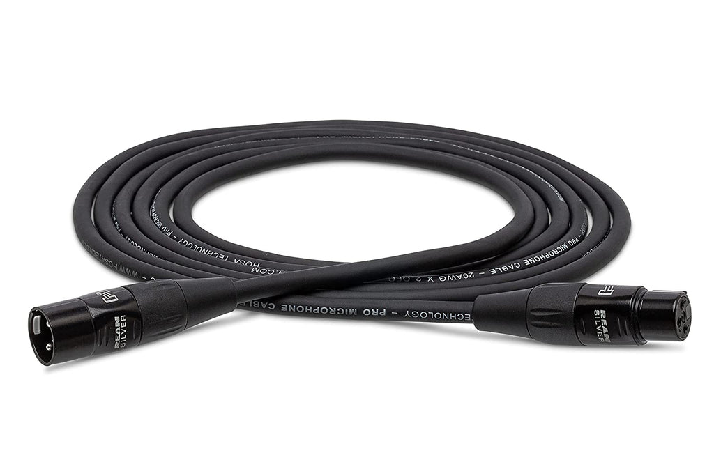 Hosa HMIC-010 Pro Microphone Cable, REAN XLR3F to XLR3M Connectors, 10 feet