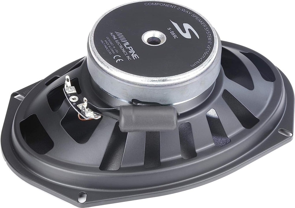 Alpine S-S69C 260w 6x9" Car Audio Component Speakers w/1 Tweeters
