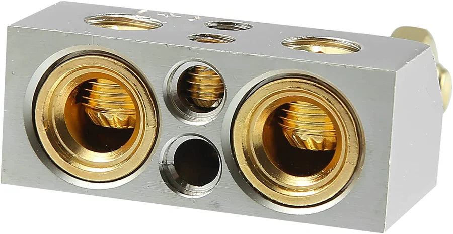 A/T 2/ 4 / 8 Gauge AWG Car Battery Terminal Chrome Positive & Negative Set