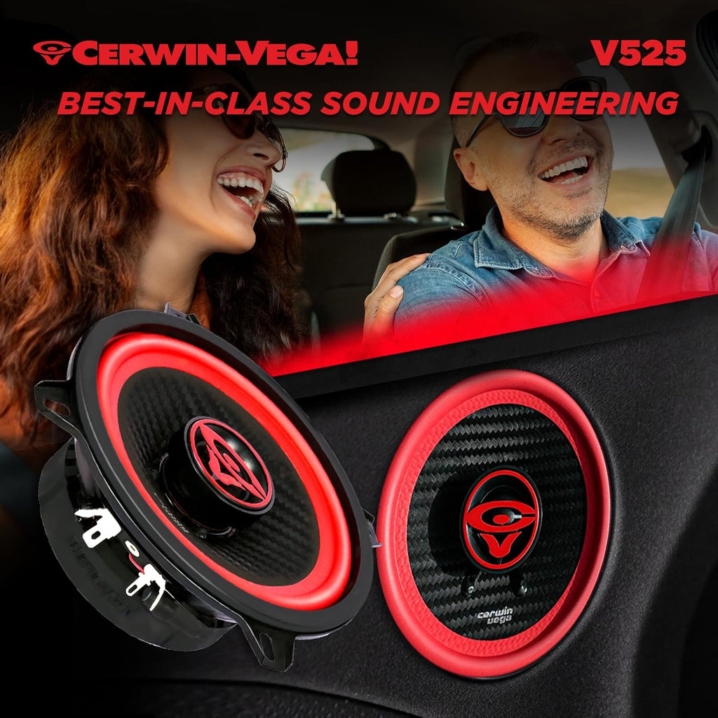 Cerwin Vega V525 2025 Edition 5.25" 2-WAY COAXIAL FULL RANGE SPEAKERS