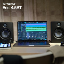 Load image into Gallery viewer, PreSonus Eris 4.5BT Bluetooth Studio Monitors, Pair — 4.5&quot; Powered, Active Monitor Speakers for Near Field Music Production, Audio Mixing &amp; Recording