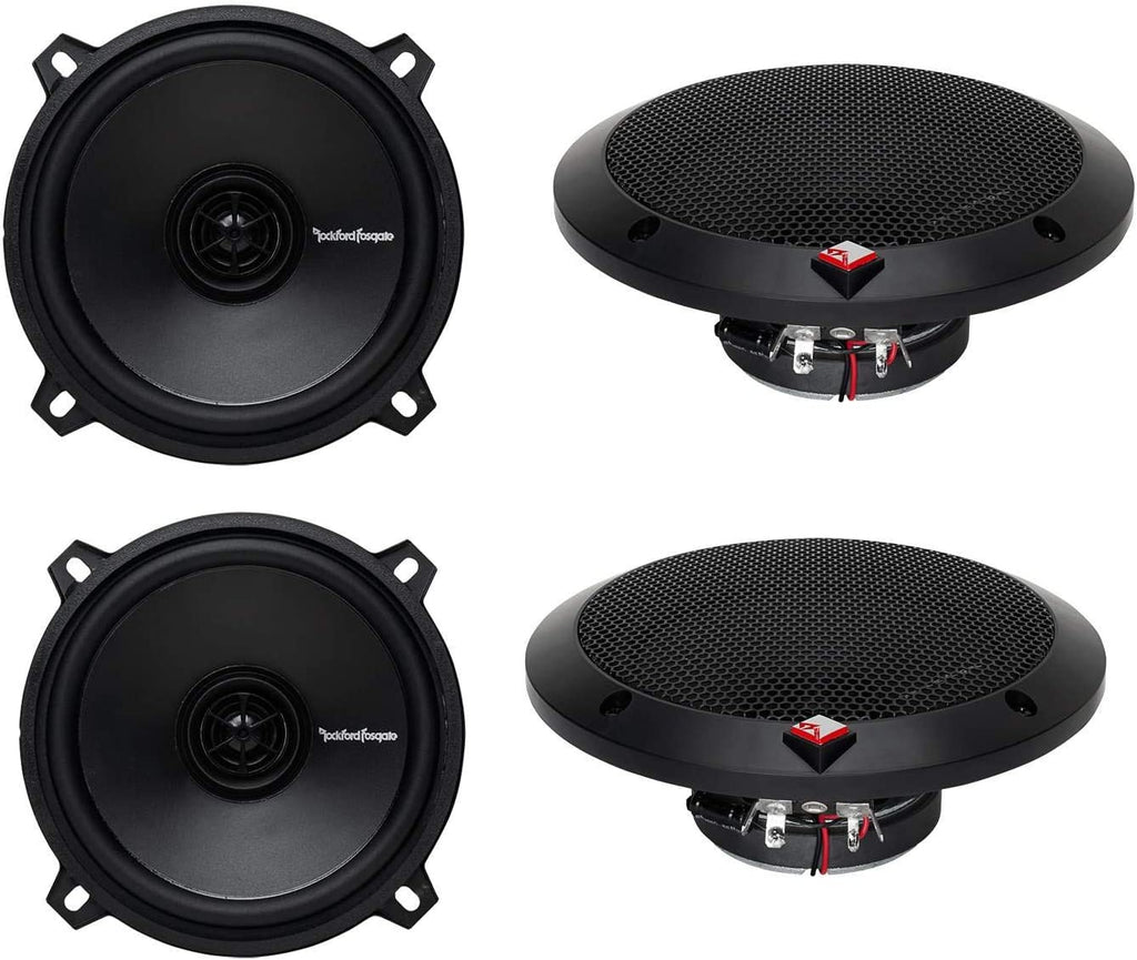 2 Pairs of Rockford Fosgate Prime R1525X2 160W Peak (80W RMS) 5-1/4" 2-Way Prime Series Coaxial Car Speakers - 4 Speakers + 100FT Speaker Wire + Free Phone Holder