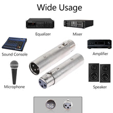 Load image into Gallery viewer, MR DJ AXLRMF 3-Pin XLR Male to 3-Pin XLR Female Audio Microphone Cable Extension Adapter Connector
