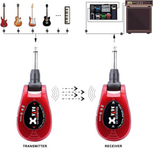Charger l&#39;image dans la galerie, Xvive U2 Guitar Wireless System 3-tone Sunburst 2.4GHz Digital Guitar Wireless Transmitter and Receiver for Electric Guitar Bass Violin Keyboard