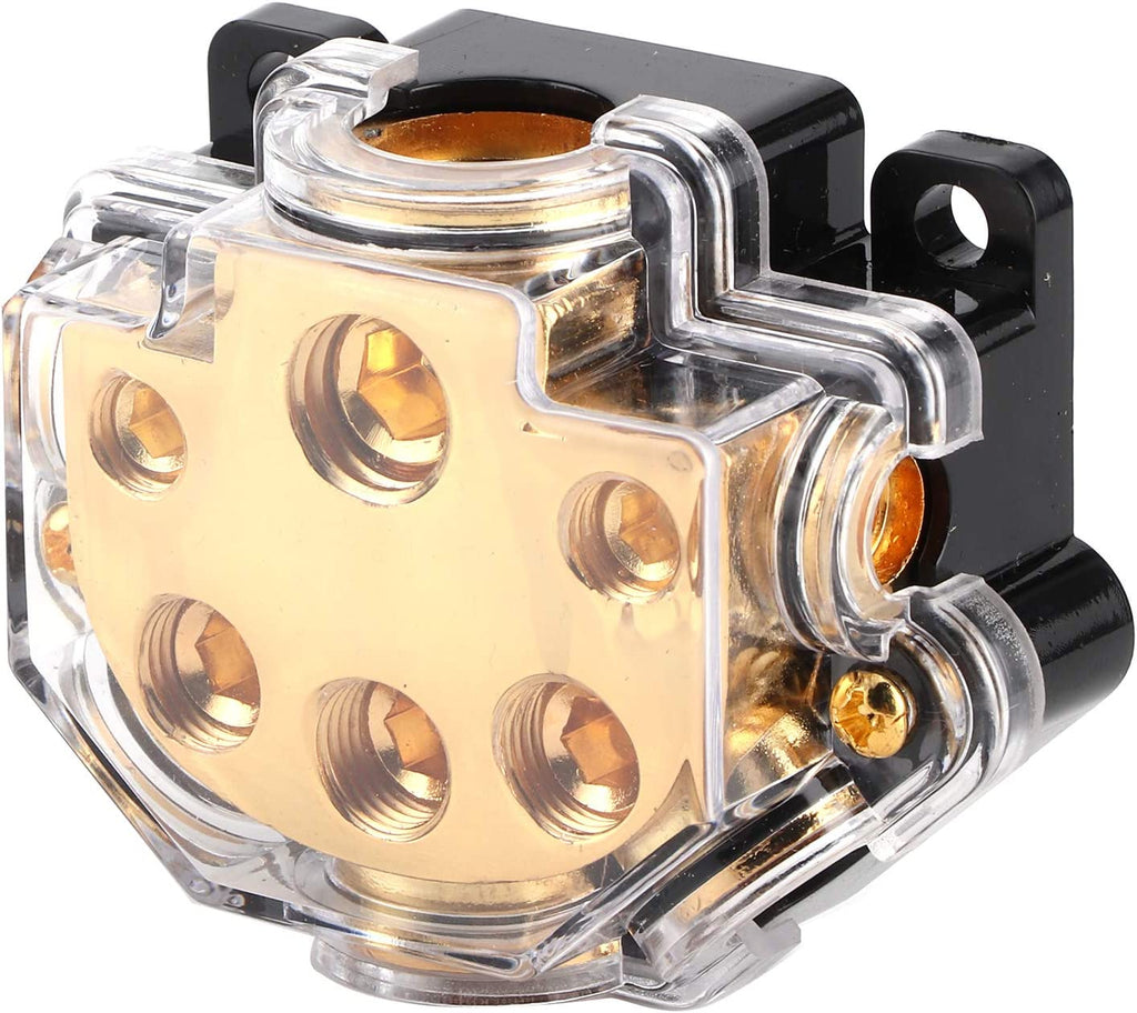 Absolute PD-150G 0-2-4 Gauge 1 in 5 Ways Out Power Splitter Distribution Block