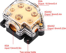 Load image into Gallery viewer, Absolute PD-150G 0-2-4 Gauge 1 in 5 Ways Out Power Splitter Distribution Block