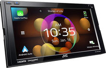Load image into Gallery viewer, Jvc KW-M875BW 6.8” Double-DIN Touchscreen Digital Multimedia Receiver with Bluetooth, Apple CarPlay and Android Auto