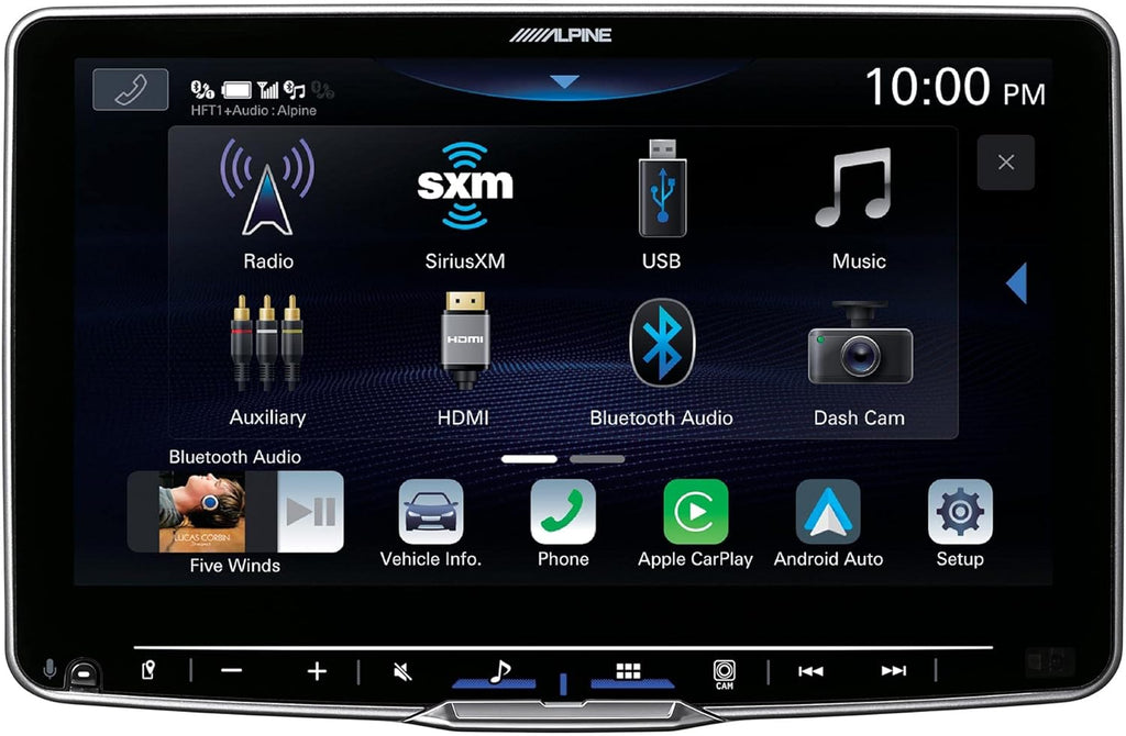 Alpine ILX-F509 9" Receiver & SXE-1751S 6.5" Component & SXE-6926S 6x9 Speakers