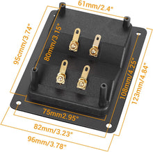 Charger l'image dans la galerie, American Terminal 2PCS Rectangle 4-Way Speaker Box Terminal Cup
