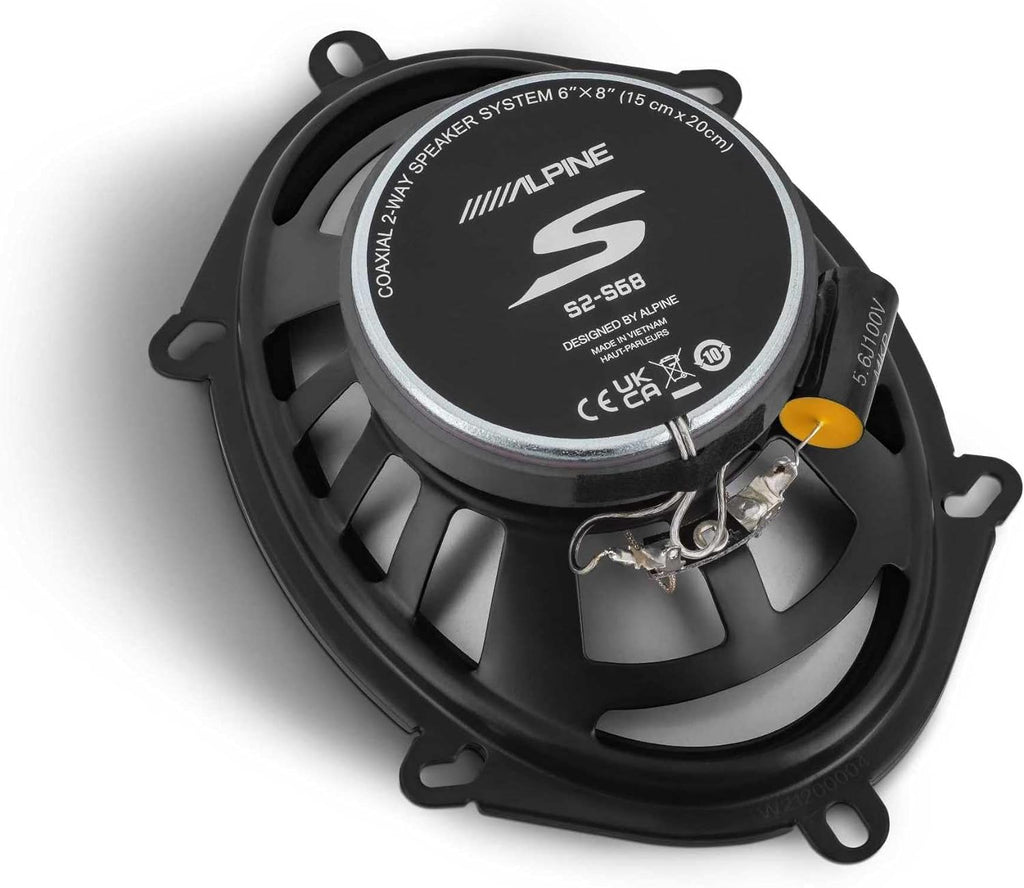 Alpine S2-S68 - Next-Generation S-Series 6x8 Coaxial Speaker Set