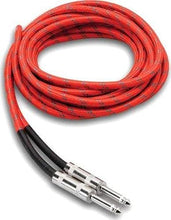 Charger l'image dans la galerie, Hosa 3GT-18C3 Cloth Guitar Cable, Straight to Same, 18 ft, Red/Green