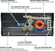 Load image into Gallery viewer, Hifonics A3000.1D 3000W Class-D Alpha Series Monoblock Car Amplifier with Bass Remote