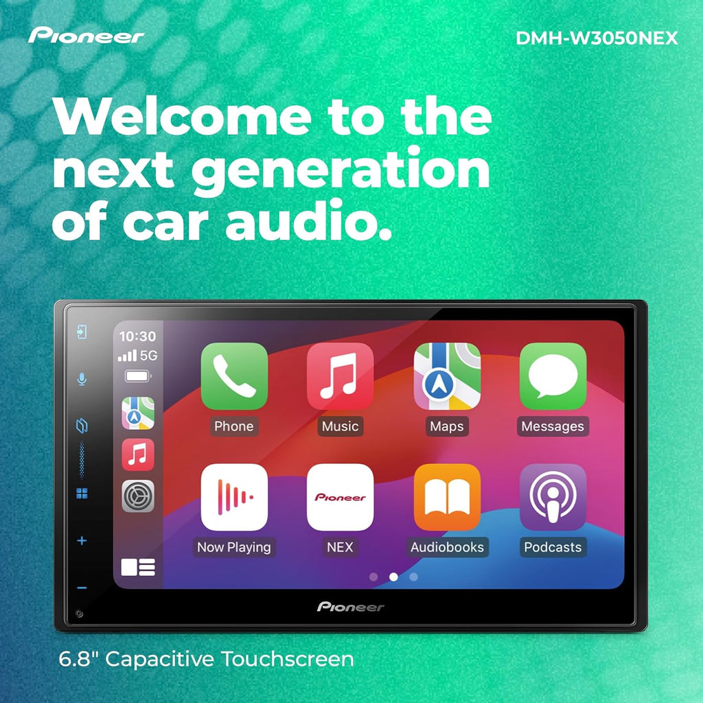 Pioneer DMH-W3050NEX 6.8" Indash Media Receiver CarPlay Android Auto + Steering Wheel Control