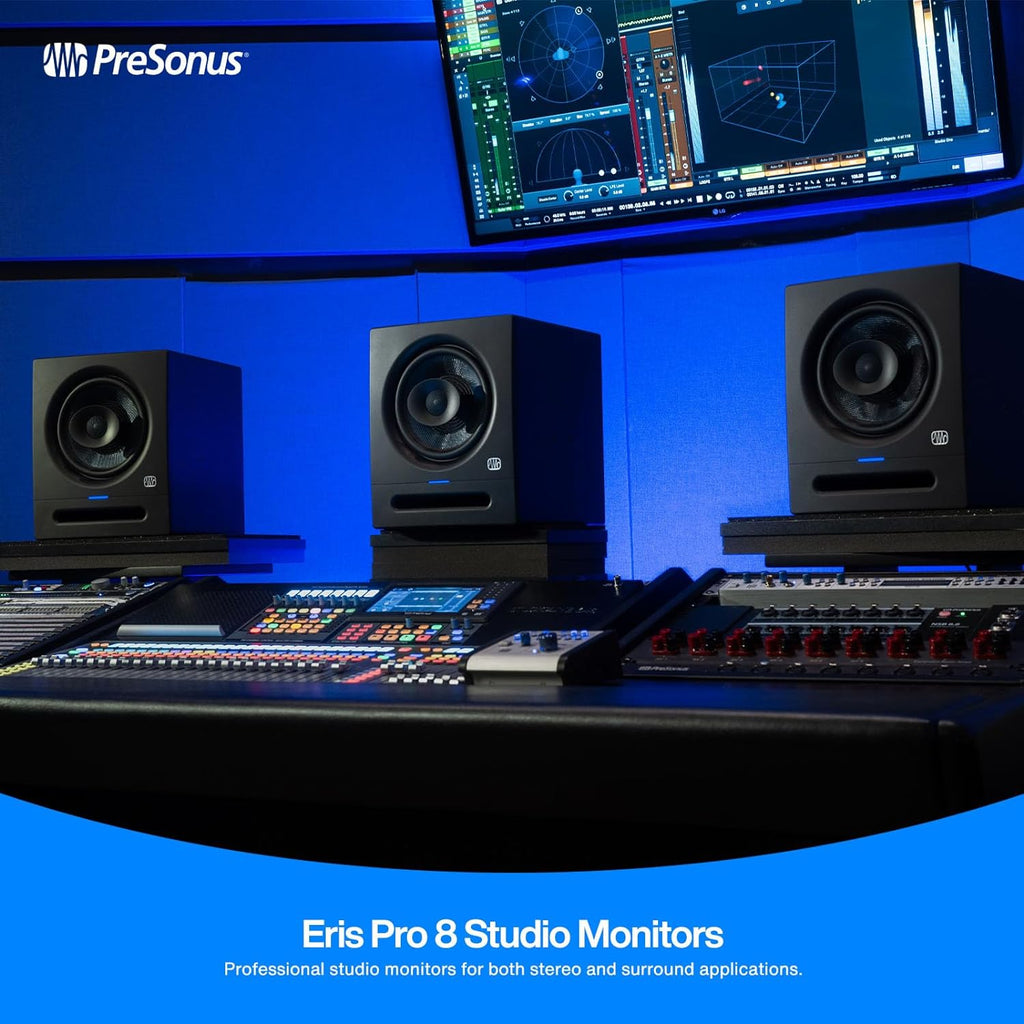 PreSonus Eris Pro 8 2-Way Biamped, Active, 8-inch Coaxial Studio Monitor