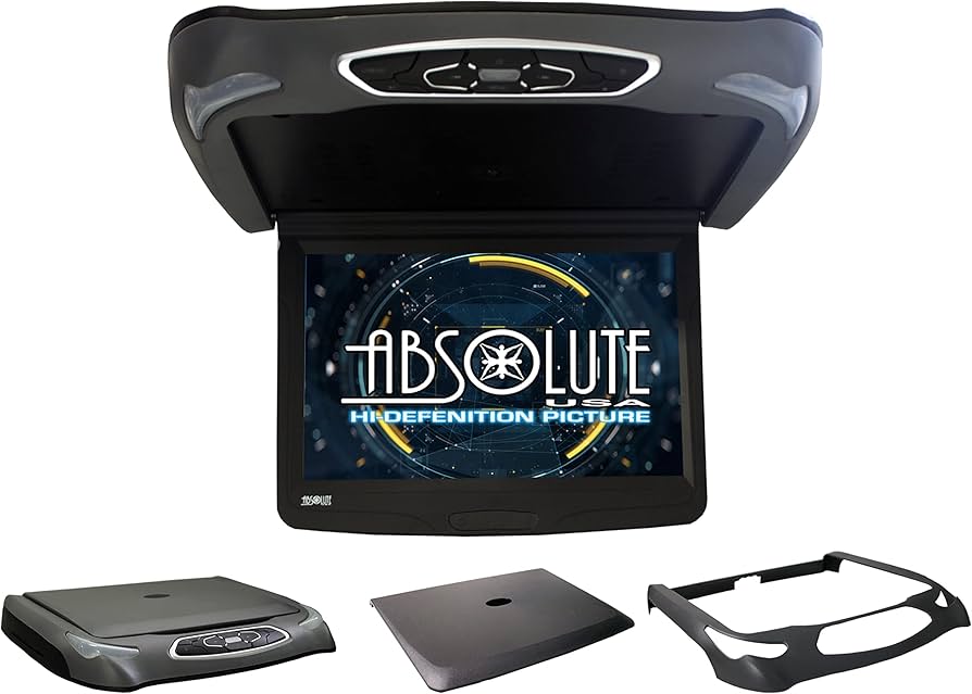 Absolute USA DFL-14HD 14" Flip Down TFT LCD Monitor with Built-in DVD Player