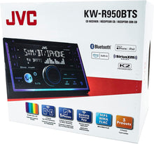Load image into Gallery viewer, JVC KW-R950BTS Double DIN In-Dash CD Car Stereo Receiver with Bluetooth and Built-in Alexa (SiriusXM Ready)