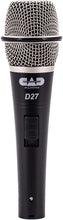 Charger l&#39;image dans la galerie, CAD Audio D27 SuperCardioid Dynamic Microphone with On/Off Switch