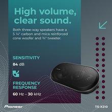 Charger l'image dans la galerie, Pioneer TS-X210 200W 5.25" 3-way 4-ohm Surface Mount Coaxial Car Speakers