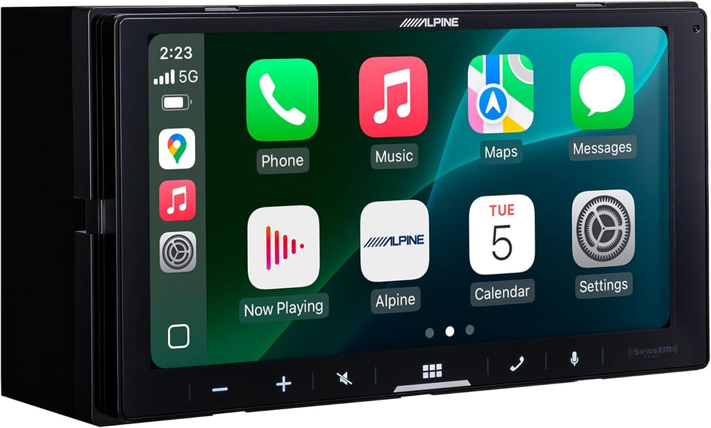 Alpine iLX-W770 Receiver Wireless CarPlay & Android Auto + 2 Pair DM-65C-G 6.5" Component