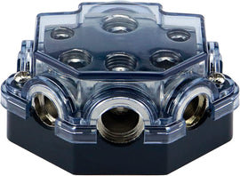 2 Absolute PD-150C 0-2-4 Gauge 1 in 5 Ways Out Power Splitter Distribution Block