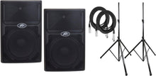 Charger l&#39;image dans la galerie, 2 PVXP12 Bluetooth DSP 12&quot; 980W Powered Speaker + Stand+ XLR Cable