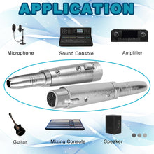 Load image into Gallery viewer, 8 AT TQTXLRF XLR Female to 1/4" Stereo Female Adapter Converter Gender Audio Coupler