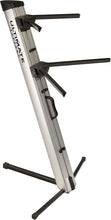 Load image into Gallery viewer, Ultimate Support AX-48 PRO SILVER Series Two-tier Portable Column Keyboard Stand