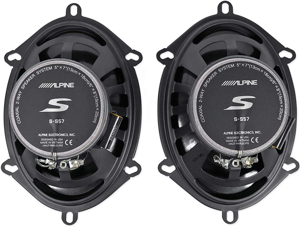 Alpine S 5x7" Front Speaker Replacement Kit For 1999-2004 Ford F-250/350/450/550