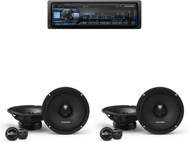 Alpine UTE-73BT Multimedia Receiver + 2 Pair DM-65C-G 6.5