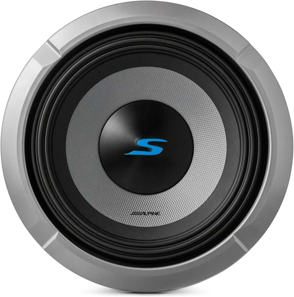 Alpine S2-W8D4 8" S-Series Dual 4 Ohm Car Subwoofer, 900W Max, 300W RMS