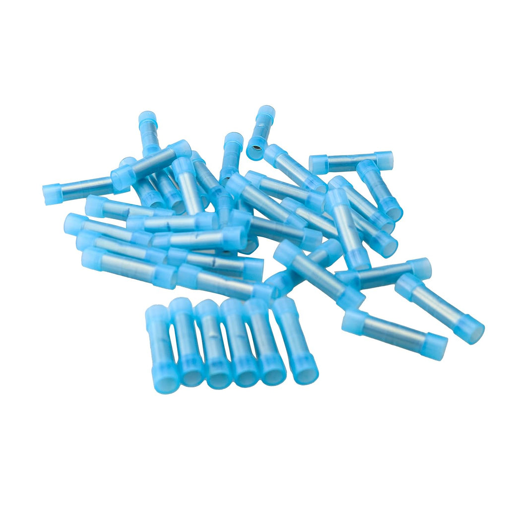 INSTALL BAY BNBC Butt Connectors 100 pk Blue 16-14 Gauge