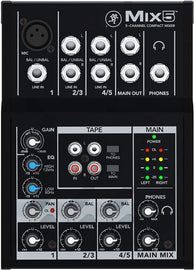 Mackie Mix5 Mix Series, 5-Channel Compact Mixer with Studio-Level Audio Quality