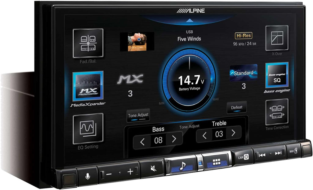 Alpine iLX-507 7" Receiver Apple CarPlay Android 2 Pair SXE-1751S 6.5" Component