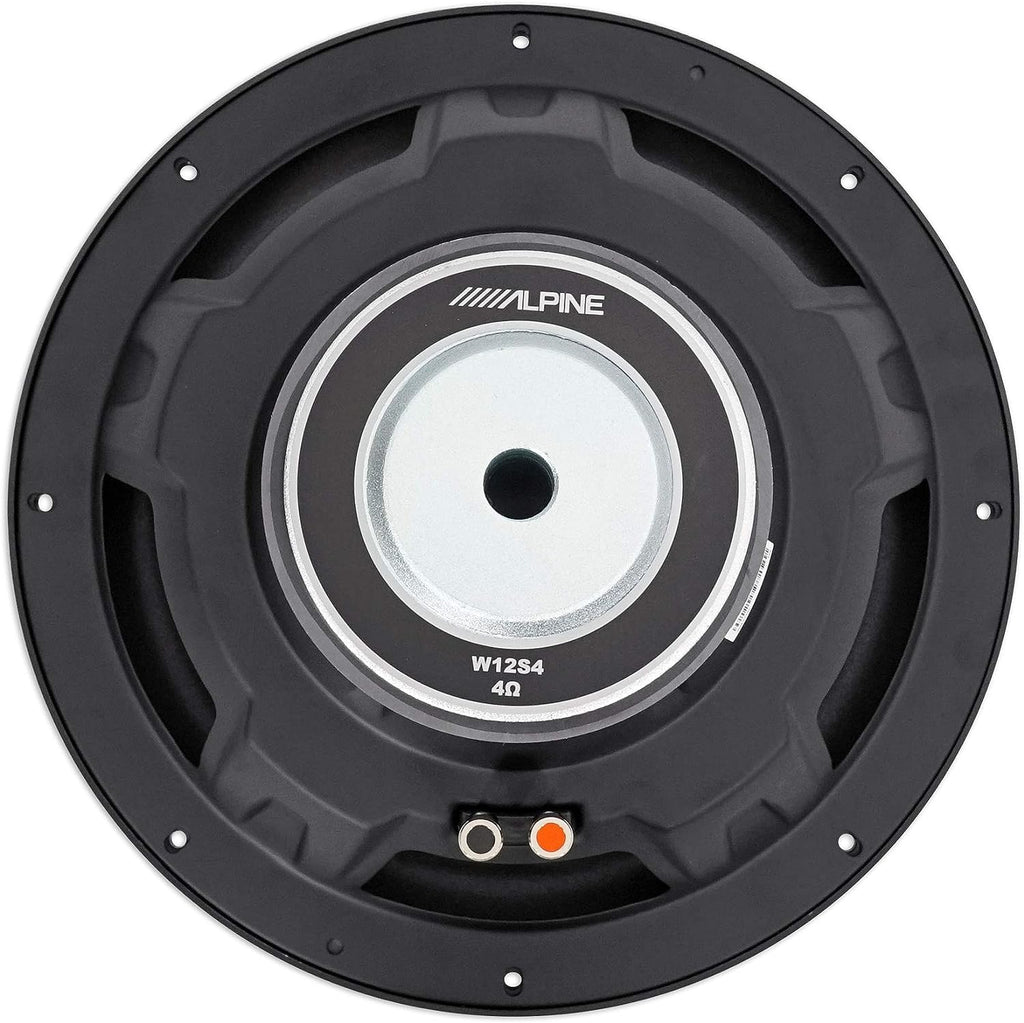 2 Alpine W12S4 BassLine Series 12" 750W 4-ohm Bass Subwoofer