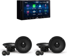 Charger l&#39;image dans la galerie, Alpine iLX-W670 Digital Multimedia Receiver &amp;2 DM-65C-G 6.5&quot; Component 2-Way Bundle