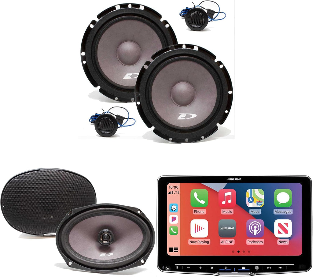 Alpine ILX-F509 9" Receiver & SXE-1751S 6.5" Component & SXE-6926S 6x9 Speakers