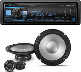 Alpine UTE-73BT Mech-Less Media Receiver & S2-S80C Type S 8