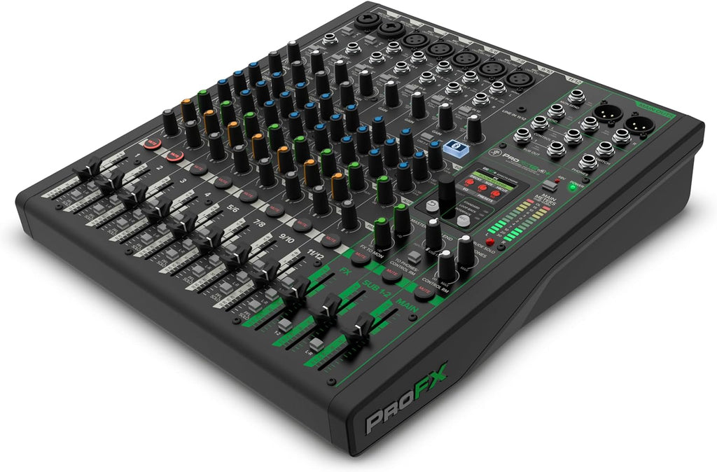 Mackie ProFX12v3+ Series 12-Channel Analog Mixer for Studio-Quality Recording and Live Streaming With Enhanced FX, USB Recording Modes and Bluetooth