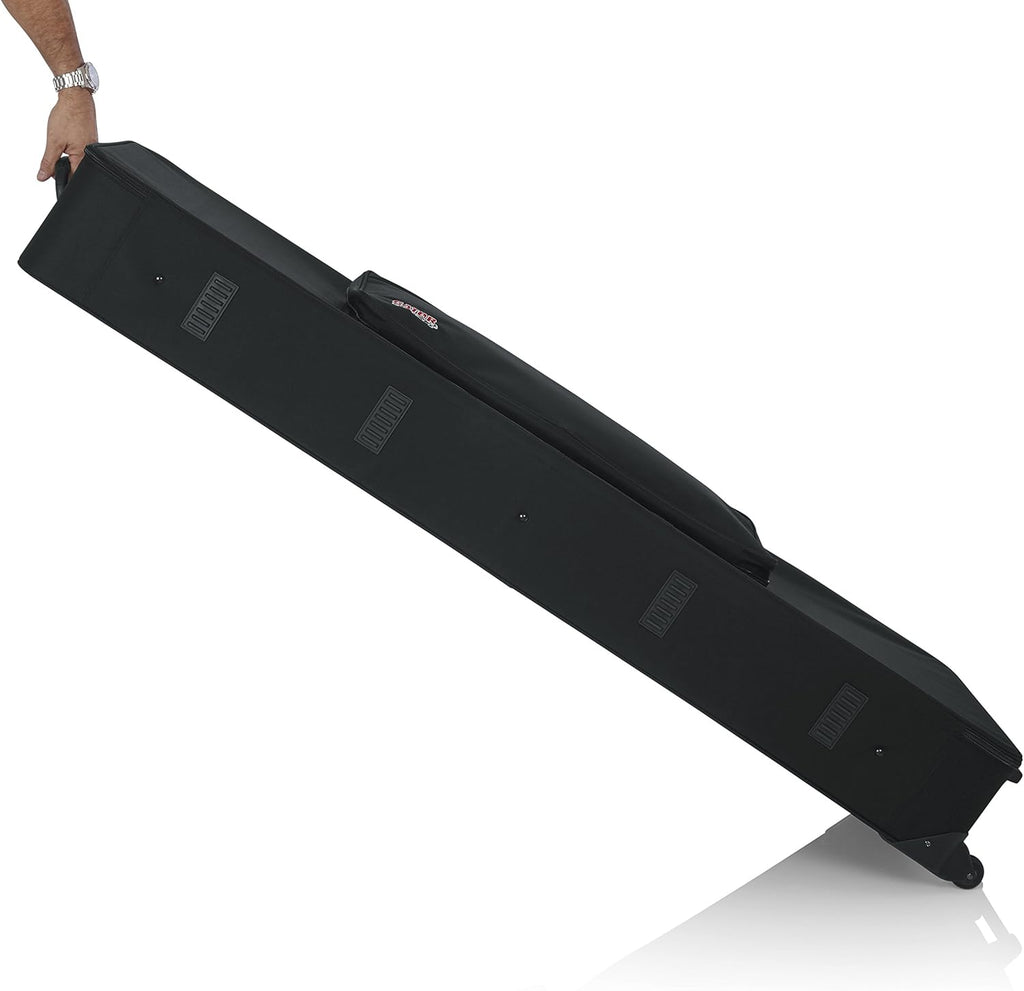 Gator Cases GK-76 Lightweight Keyboard Case with Pull Handle and Wheels; Fits 76-Note Keyboards