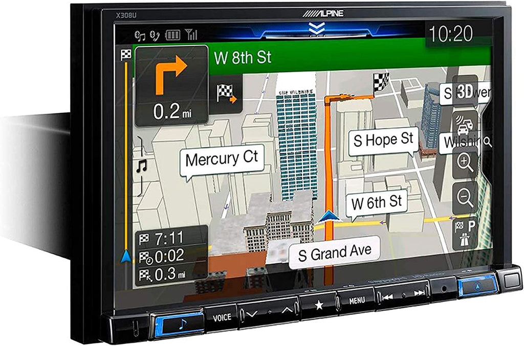 Alpine X308U 8" Navigation Receiver with HCE-C114 Back Up Camera