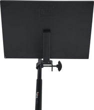 Load image into Gallery viewer, Gator Frameworks  GFW-SHELF1115 Microphone Stand Clamp-On Utility Shelf 15&quot; x 11&quot; Surface Area with 10 Pound Weight Capacity, Black, 11&quot; x 15&quot;