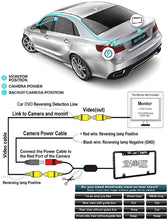 Charger l&#39;image dans la galerie, Absolute CAM2100S Chrome License Plate License Plate Backup HD Camera, Rear View Camera 170° Viewing Angle Universal Night Vision Waterproof High Sensitive 8 Bright LED Reversing Car Camera