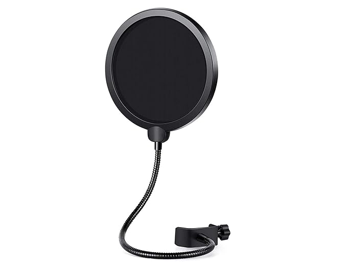 MR DJ POPSHIELD Pop Filter for Microphones Universal mic Stand mounting Bracket