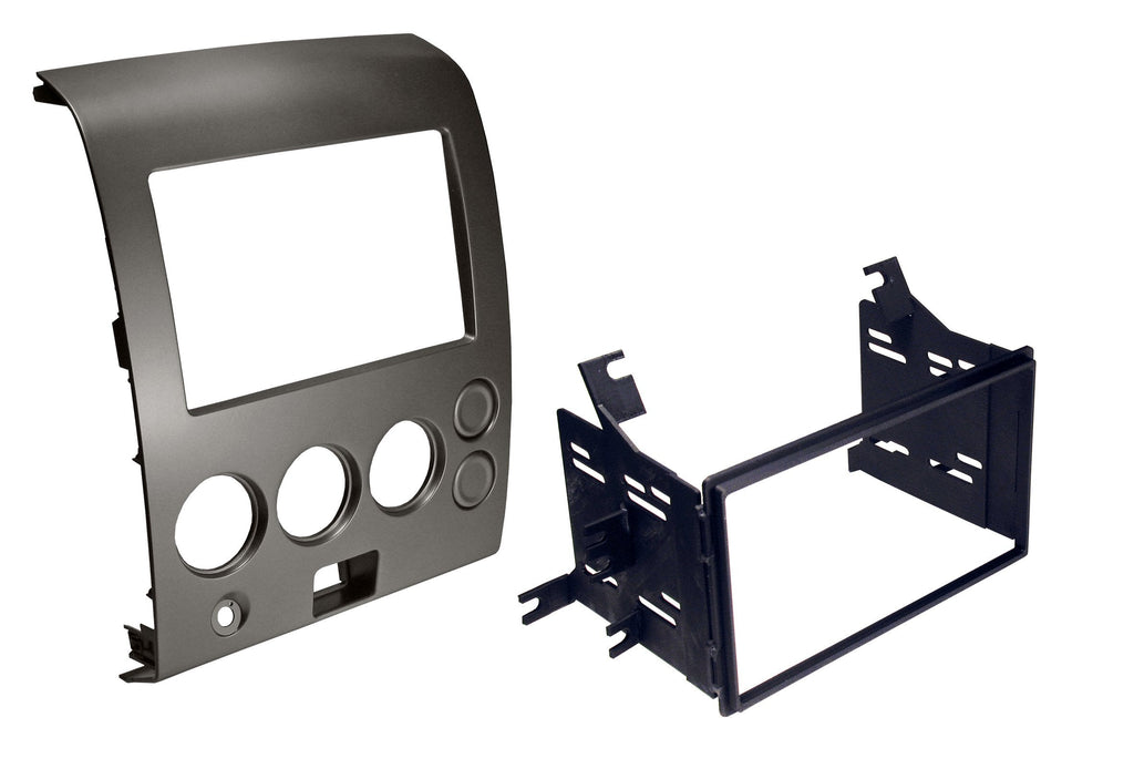 Absolute RADIOKITPKG1 Fits Nissan Titan 2004-2005 Double DIN Stereo Harness Radio Install Dash Kit