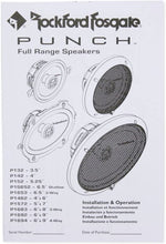 Charger l&#39;image dans la galerie, Rockford Fosgate Punch P1692 300W 6x9&quot; 2-Way Punch Series Full Range Coaxial Speakers