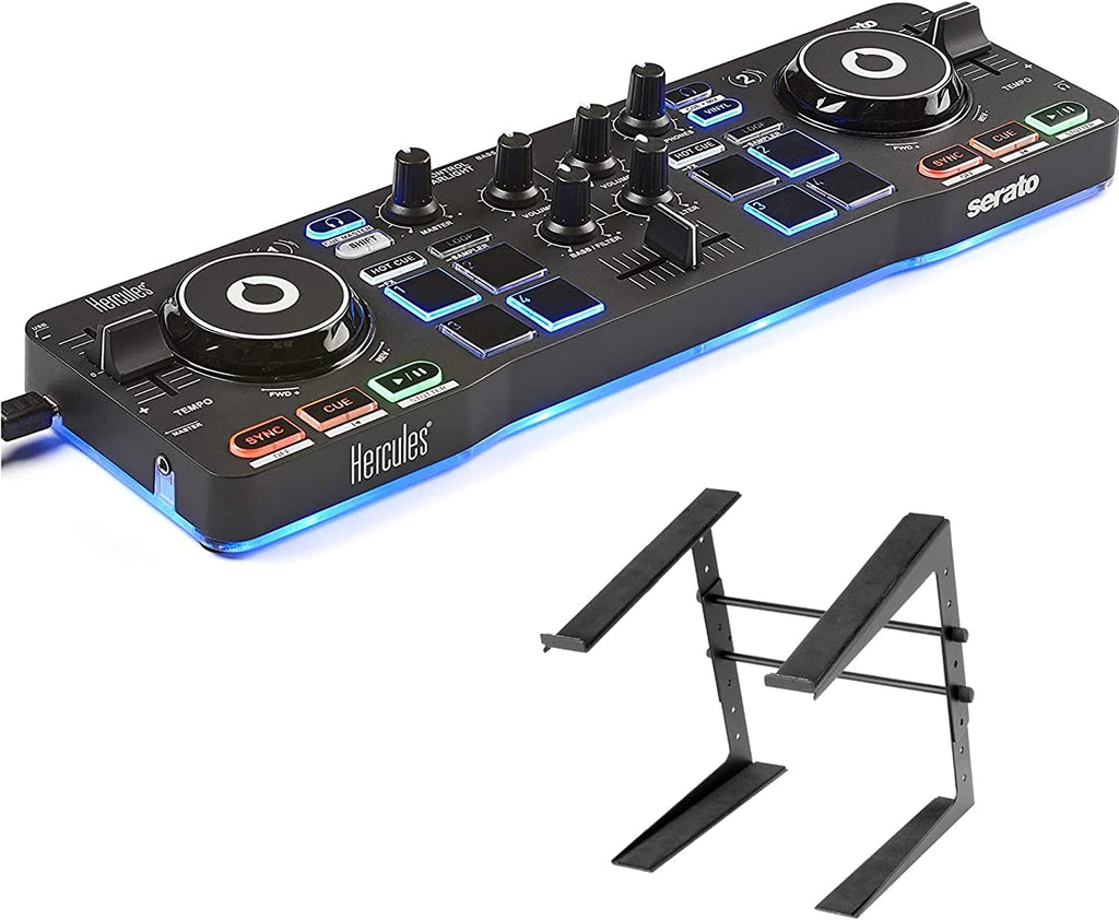 Hercules DJ Control Starlight Compact Controller + Stand