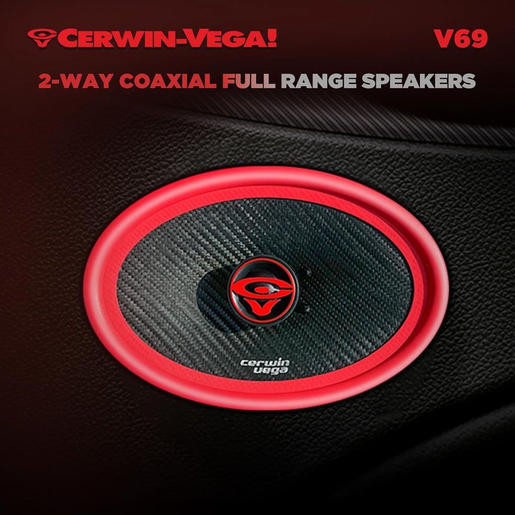 Cerwin Vega V69 2025 Edition 6"x9" 2-WAY COAXIAL FULL RANGE SPEAKERS