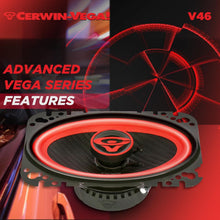 Charger l'image dans la galerie, Cerwin Vega V46 2025 Edition - 4"x6" 2-Way Coaxial Full Range Speakers (4Ω)