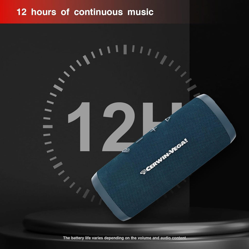 Cerwin Vega VMBLU Vega Mini Blue Portable Compact Powerhouse Bluetooth Speaker